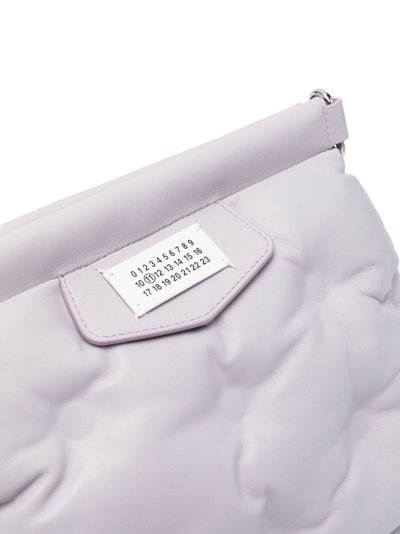 Shop Maison Margiela Small Glam Slam Classique Shoulder Bag In Purple