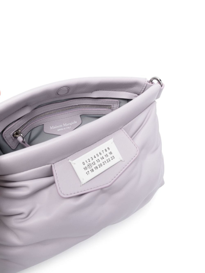 Shop Maison Margiela Small Glam Slam Classique Shoulder Bag In Purple