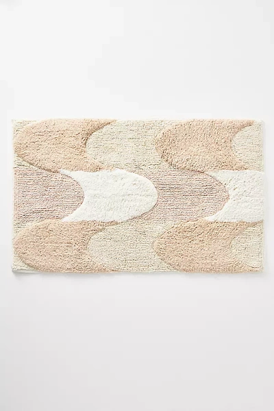 Shop Anthropologie Edith Tufted Bath Mat By  In Beige Size S