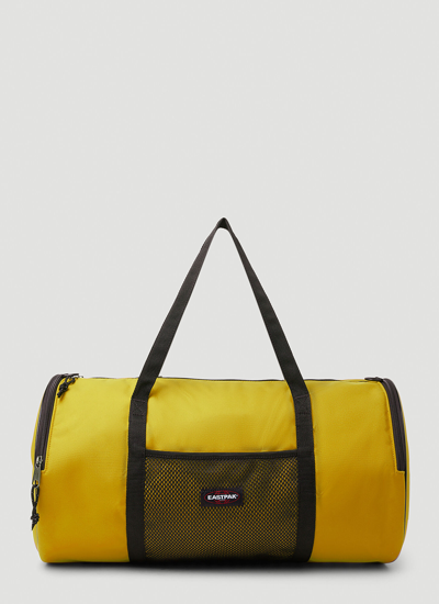 Shop Eastpak X Telfar Large Duffle Weekend Bag In Yellow