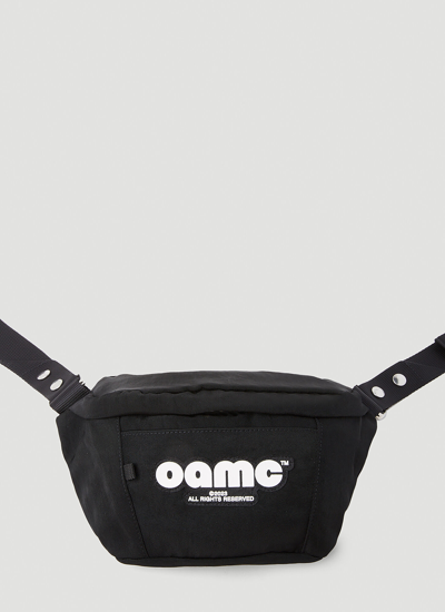 Shop Oamc Logo Belt Bag In Black