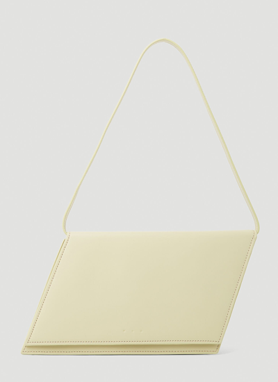 Shop Aesther Ekme Angle Accordion Shoulder Bag In Yellow