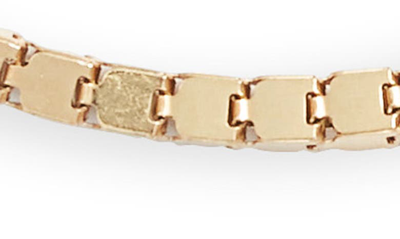 Shop Argento Vivo Box Chain Adjustable Slider Bracelet In Gold