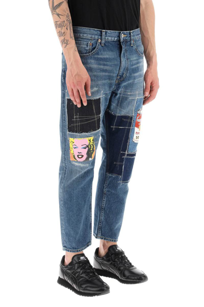 Junya Watanabe Patchwork Jeans In Blue