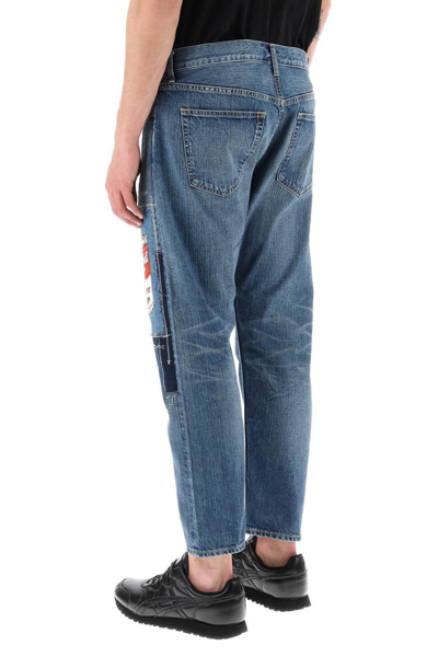 Junya Watanabe Patchwork Jeans In Blue