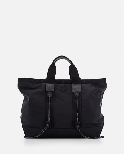 Shop Moncler Tech Tote Bag In Black