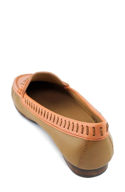 Shop Driver Club Usa Maple Ave Penny Loafer In Salmon Napa Soft