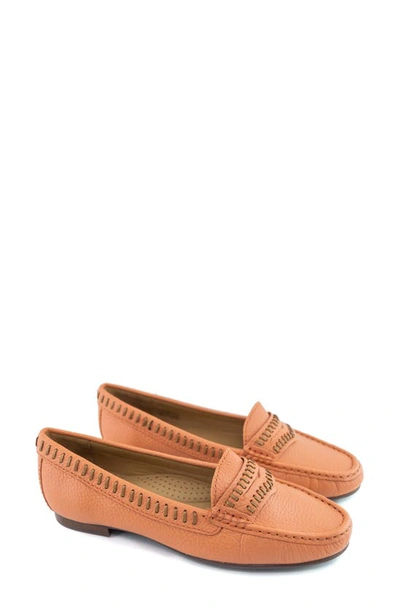 Shop Driver Club Usa Maple Ave Penny Loafer In Salmon Tumbled