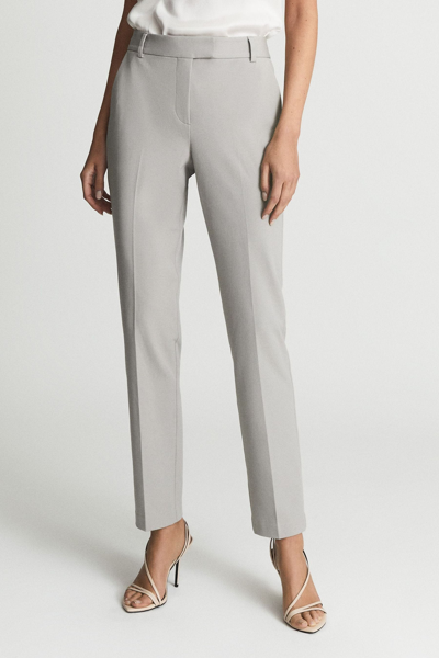 Shop Reiss Petite - Mid Grey Joanne Petite Slim Fit Tailored Trousers, Us 10