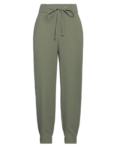 Shop Divedivine Woman Pants Military Green Size 10 Polyester