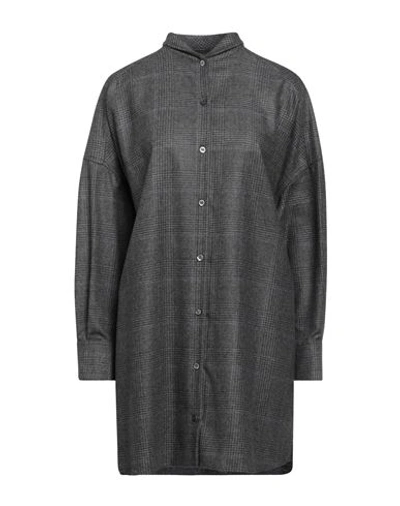 Shop Aspesi Woman Shirt Grey Size S Virgin Wool, Acrylic, Polyamide, Cashmere