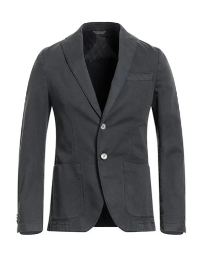 Shop Manuel Ritz Man Suit Jacket Steel Grey Size 36 Cotton, Elastane