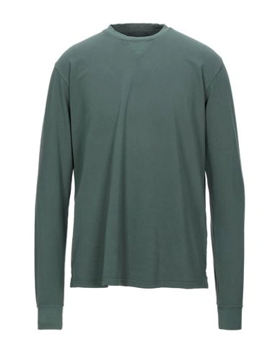 Shop R3d Wöôd Man T-shirt Dark Green Size L Cotton