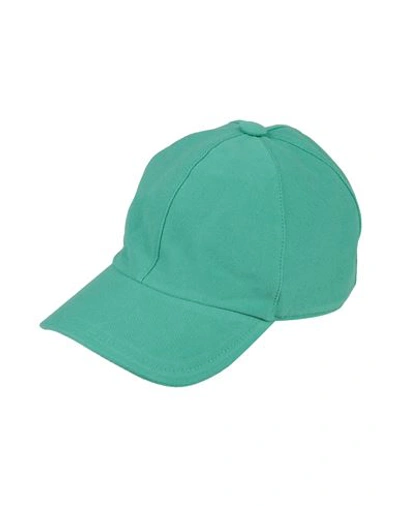 Fedeli Man Hat Green Size Xl Cotton In Green