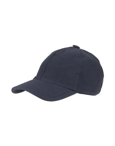 Shop Fedeli Man Hat Midnight Blue Size Xl Cotton