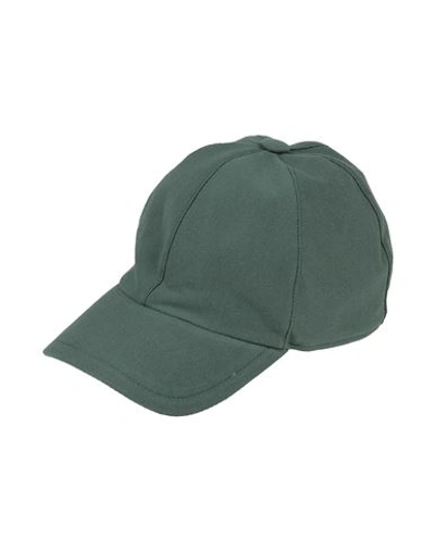 Shop Fedeli Man Hat Emerald Green Size Xl Cotton
