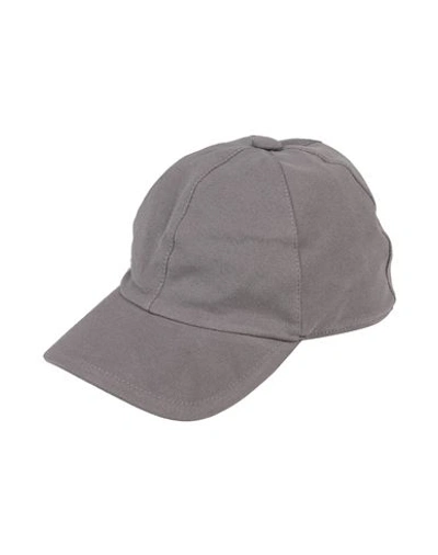 Shop Fedeli Man Hat Grey Size L Cotton