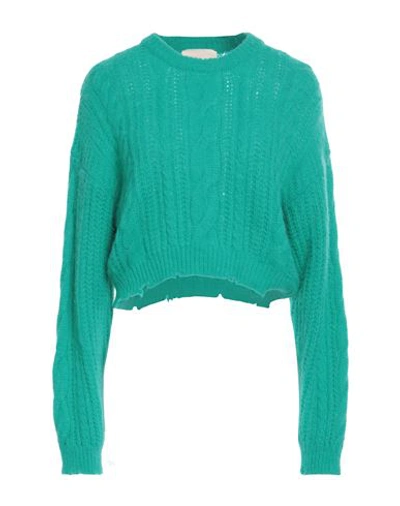 Shop Aniye By Woman Sweater Green Size Xs Polyamide, Alpaca Wool, Wool