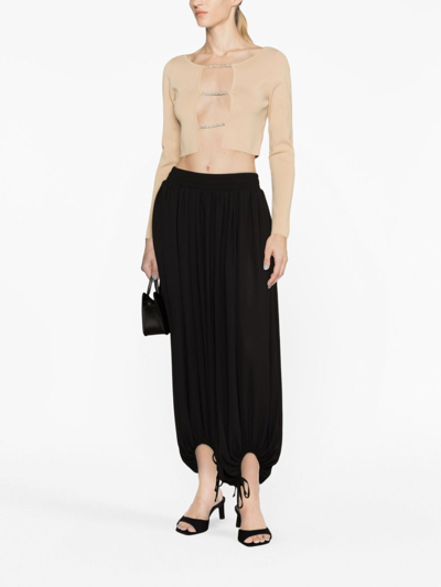 Shop Styland High-waist Balloon Trousers In Black