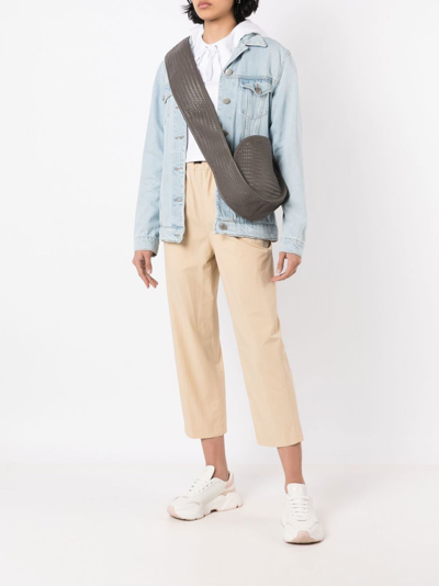 Sarah Chofakian Soul Interwoven Crossbody Bag In Green