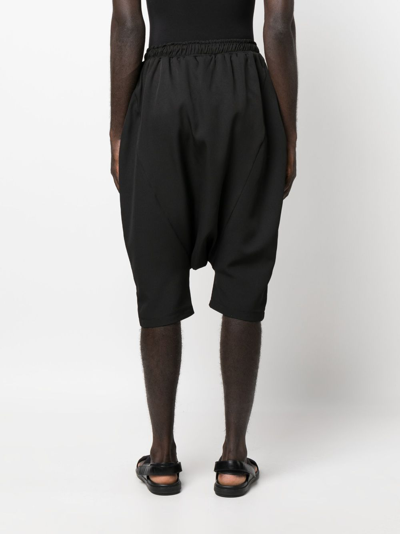 Shop Alchemy Drawstring-waist Cropped Trousers In Black
