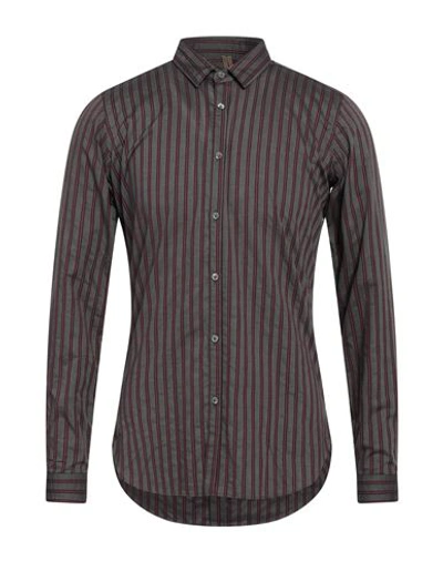 Shop Dnl Man Shirt Lead Size 15 ½ Cotton In Grey