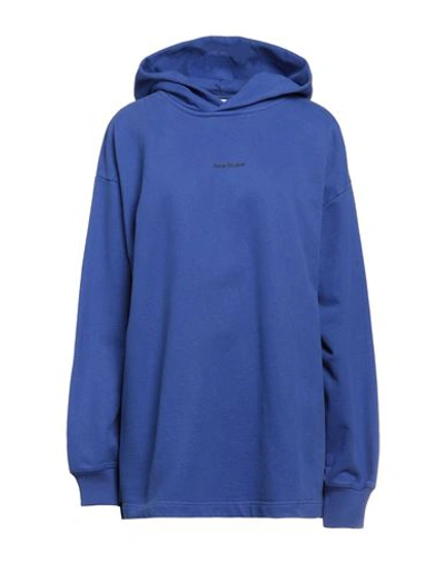 Shop Acne Studios Woman Sweatshirt Blue Size S Cotton