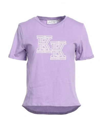 Kendall + Kylie Woman T-shirt Mauve Size S Cotton, Elastane In Purple