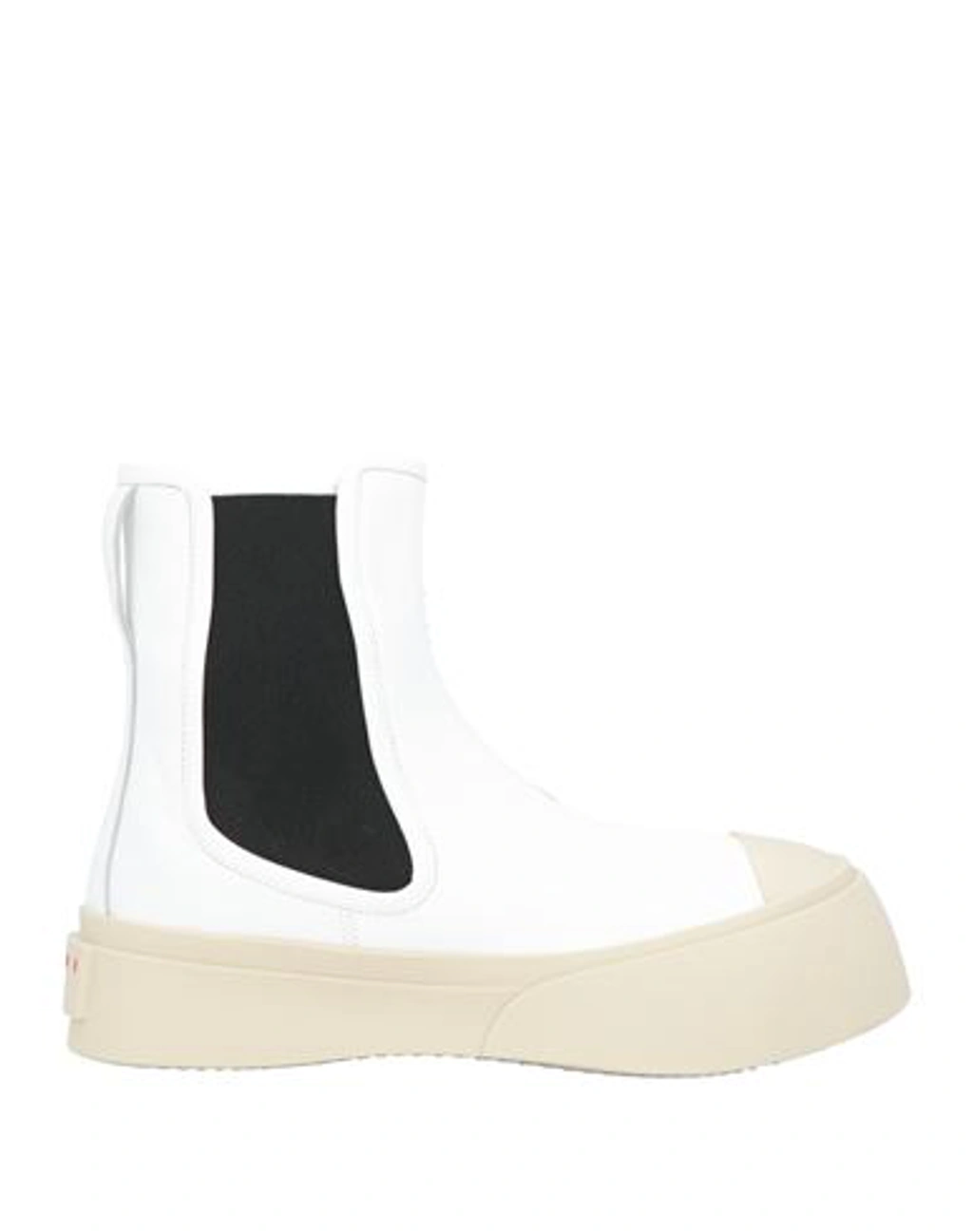 Marni Pablo Ankle Boots In Luxurious Nappa Leather In White