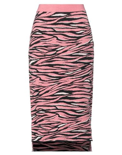 Shop Stella Mccartney Woman Midi Skirt Pastel Pink Size 4-6 Viscose, Wool, Polyester, Polyamide