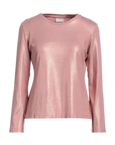 Shop Freddy Woman T-shirt Pastel Pink Size M Viscose, Elastane