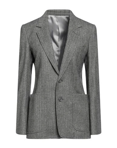 Shop Super Blond Woman Blazer Grey Size 6 Wool