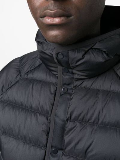 C.p. Company Logo-print Layered Coat In Blue