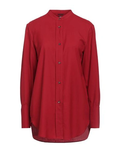 Shop Aspesi Woman Shirt Red Size 8 Wool