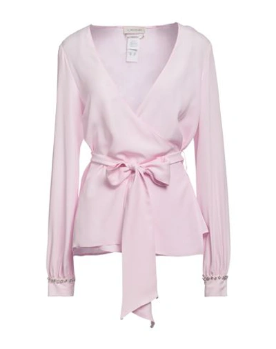 Shop Anna Molinari Woman Shirt Pink Size 2 Acetate, Silk
