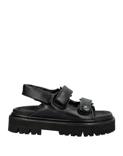 Shop Dsquared2 Woman Sandals Black Size 7 Soft Leather