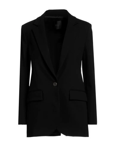 Shop Pinko Woman Blazer Black Size 12 Viscose, Polyamide, Elastane