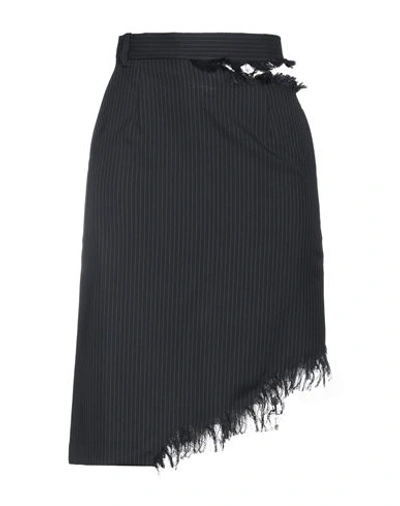 Shop Facetasm Woman Mini Skirt Midnight Blue Size 2 Polyester, Wool