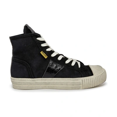 Shop Rhude Bel Airs Sneakers In Black_croc