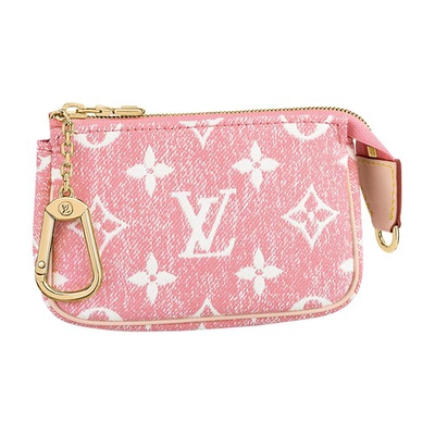 Louis Vuitton l. Micro pochette pink Leather ref.504140 - Joli Closet