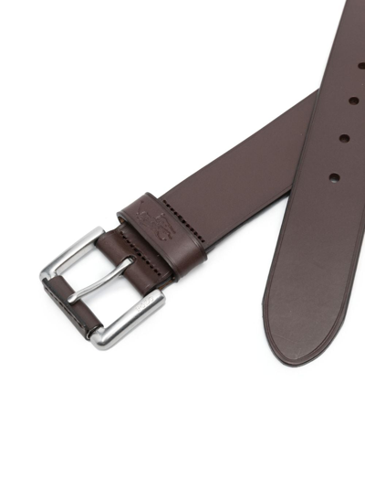 Shop Polo Ralph Lauren Buckled Leather Belt In Braun