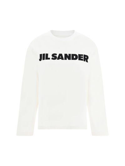 Shop Jil Sander Long-sleeved Jersey In 102