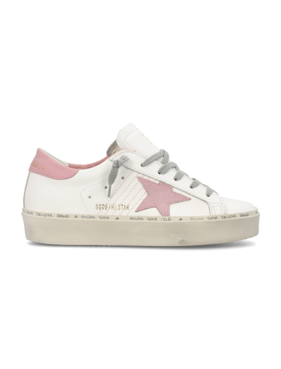 Shop Golden Goose Hi Star Sneakers Women In White/ Antique Pink