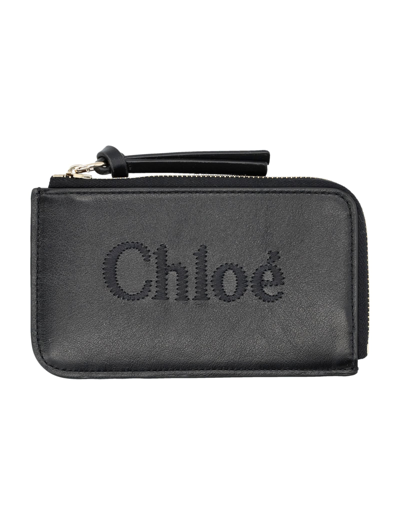 Shop Chloé Purse With Car Wallet In Black