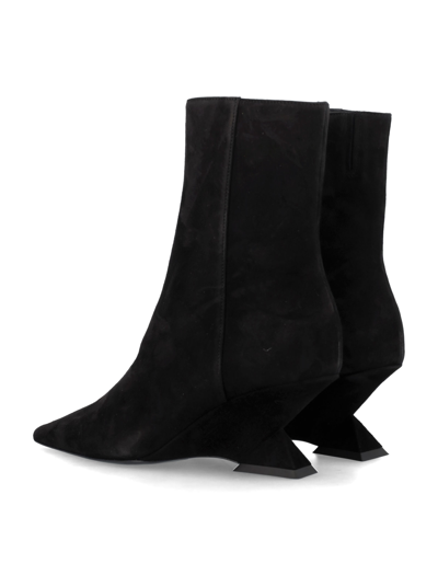 Shop Attico Cheope Ankle Boots 60 In Black