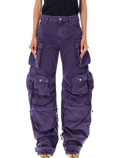 Shop Attico Fern Long Pants In Purple