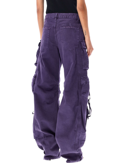 Shop Attico Fern Long Pants In Purple