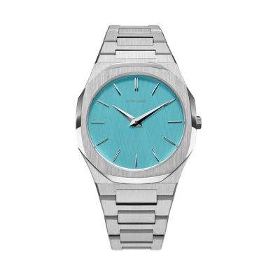 D1 Milano Light Blue Ultra Thin Bracelet 38mm Stainless Steel Quartz Watch