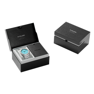 D1 Milano Light Blue Ultra Thin Bracelet 38mm Stainless Steel Quartz Watch