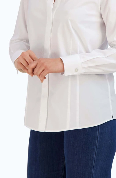 Shop Foxcroft Taylor Stretch Shirt In White